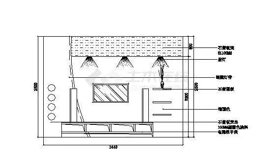 电视背景墙全集立面cad图