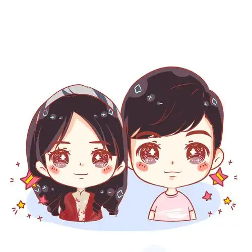 q版动漫情侣头像