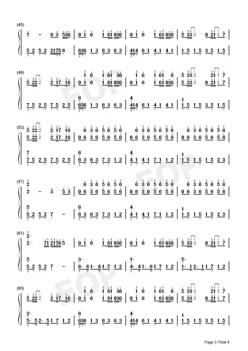 《破茧》斗罗大陆简谱钢琴双手曲谱