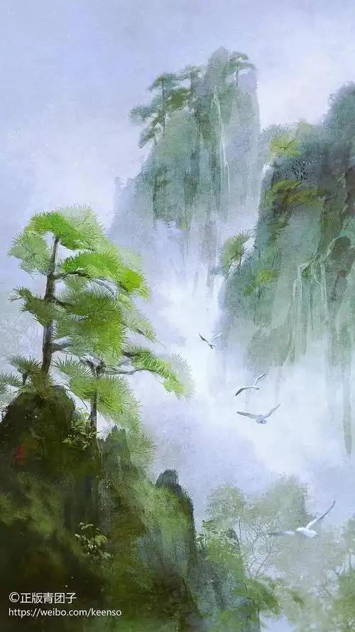 古风中国风插画壁纸,这意境太美了