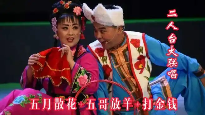 二人台联唱《五月散花》《压糕面》《打金钱》-音乐视频-搜狐视频