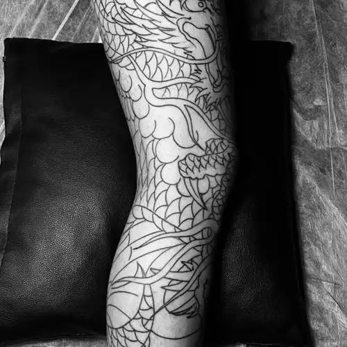花腿龙_纹身吧社区 - 纹身大咖