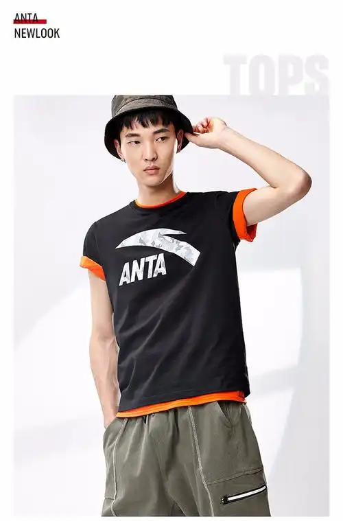 安踏短袖男t恤男上衣新款夏季半袖透气休闲跑步健身服运动服纯净白