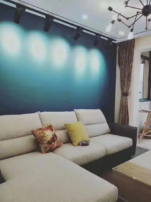 背景墙乳胶漆调色