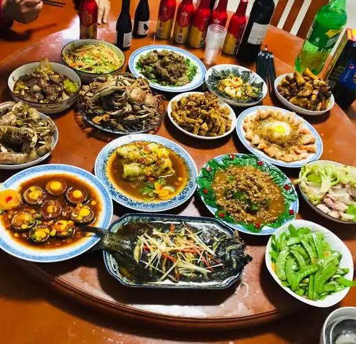 我小姨做的丰盛晚餐