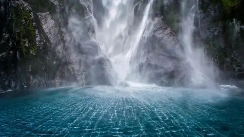 瀑布,岩石,水,雾 桌布 - 1920x1080 全高清