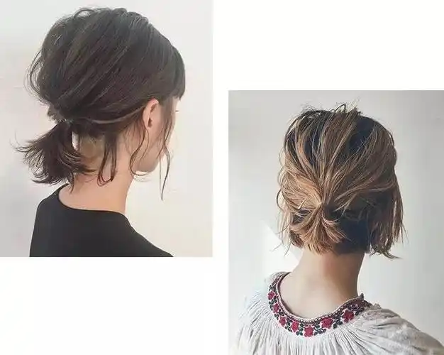 简单适合短发的编发(一周不重样短发女生)(28)