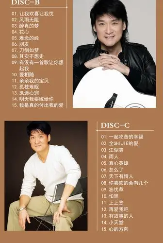 周华健经典老歌精选歌曲华语发烧流行音乐无损黑胶唱片汽车载cd光盘