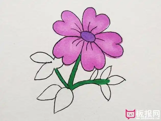 如何画简单又美丽的花漂亮的小花简笔画