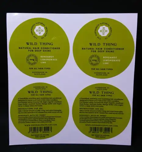 定制化妆品产品标签印刷纸张包装圆形贴纸