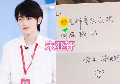 王牌家族写的字贾玲的清秀华晨宇的可爱宋亚轩字如其人