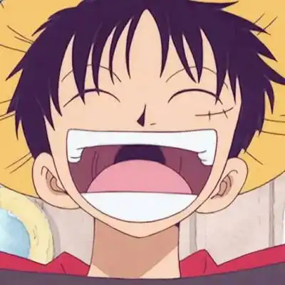 路飞可爱呆萌头像高清图片 海贼王路飞搞怪头像照片大全 - 动画片头像