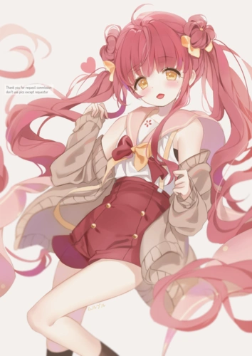 女生头像 壁纸 动漫 可爱 甜美 二次元 双马尾 短裙