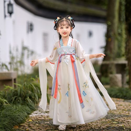 童汉服2022夏季古装新款超仙襦裙儿童古风中国风连衣裙夏装裙子女
