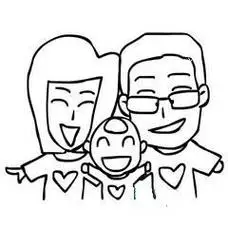 全家福简笔画全家福简笔画四口之家