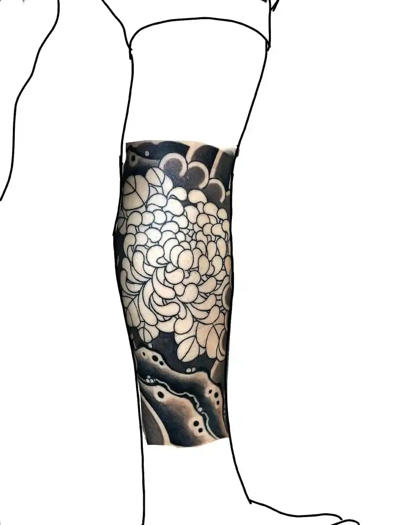 包小腿#纹身 #日式老传统 #简笔画  - 抖音