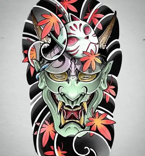 传统般若纹身手稿