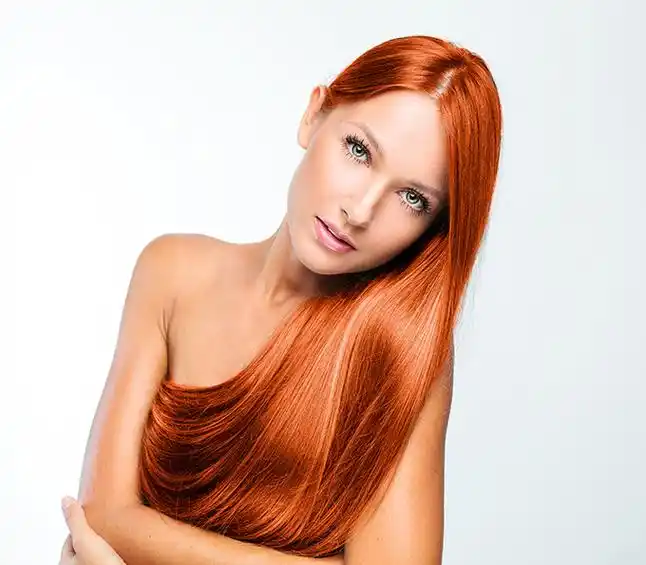 柔顺秀发的美女高清图片