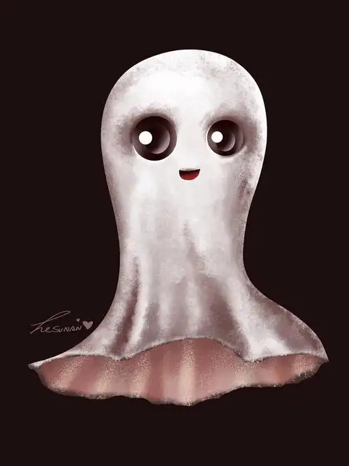 小幽灵插画