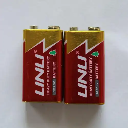 批发9v碳性方块层叠电池外贸出口方型6f22万用表无线话筒电池