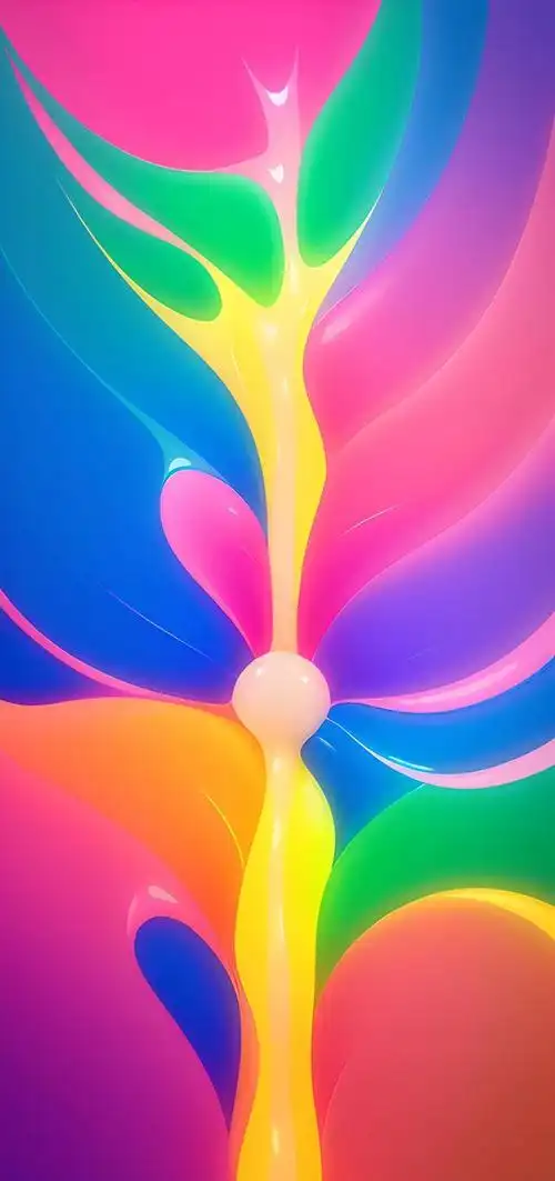 ai绘画壁纸:五颜六色七彩世界,奶油世界.4k超大原图画质