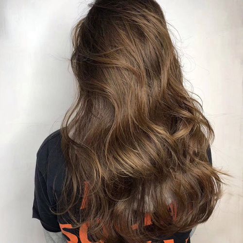 qian)【无需褪色】lisa冷棕色染发剂遮盖白发奶茶灰棕摩卡染头发膏染