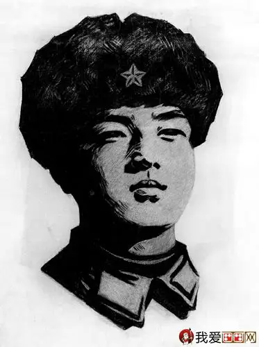 雷锋肖像素描图片 雷锋素描头像高清大图