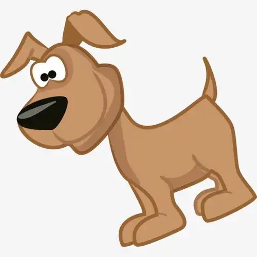 卡通手绘动物可爱小狗哈士奇狗狗