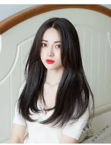 顶全头套学生网红自然无痕中长款假头发 手织蕾丝款 黑棕色 打理套装