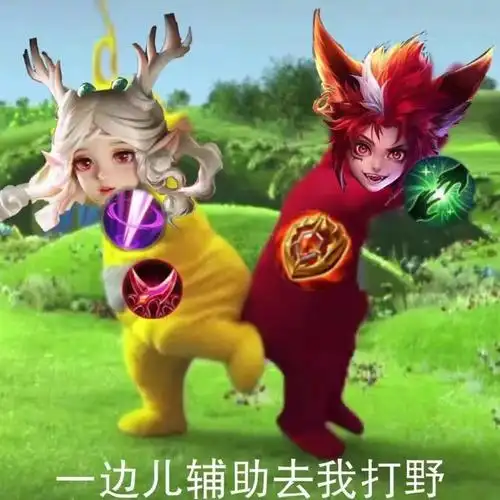 一边儿辅助去我打野瑶瑶表情包王者荣耀表情