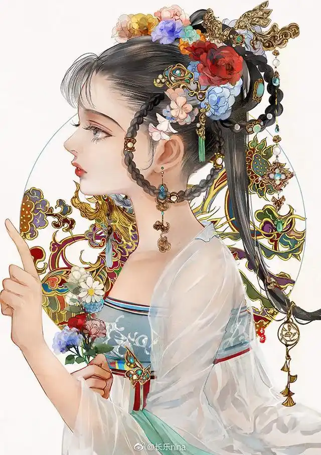 每日绘画素材分享之《古风动漫人物插画》是你的菜吗赶紧抱走