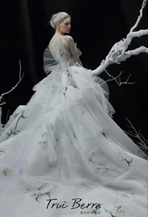 设计师独家高定款/玉兰花主纱|全国翠贝拉trui berra婚纱礼服-中国婚