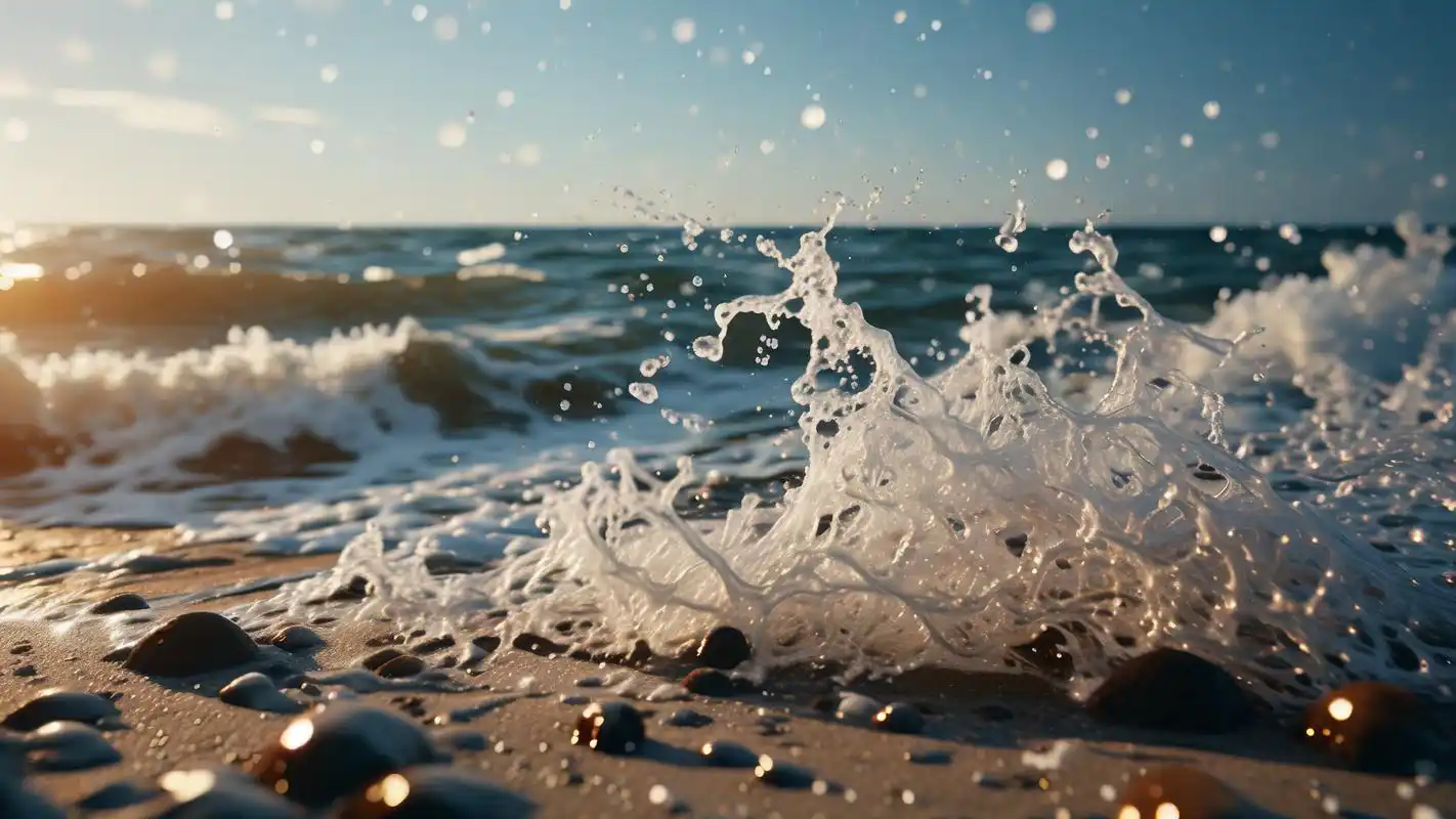 直播封面必备:精美海浪图片素材98