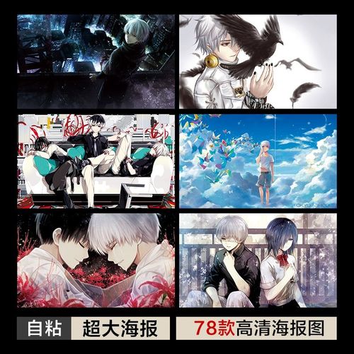 东京食尸鬼喰种动漫海报金木研墙贴超大墙纸学生宿舍卧室壁纸贴画