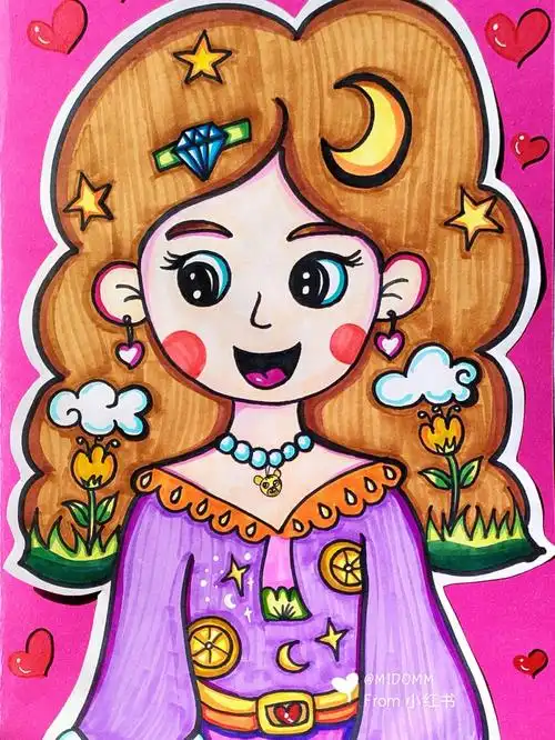 送给美女妈妈最美的肖像画0000