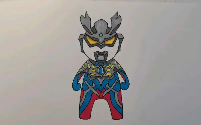 赛罗奥特曼 绘画方法,奥特曼的粉丝们快来!