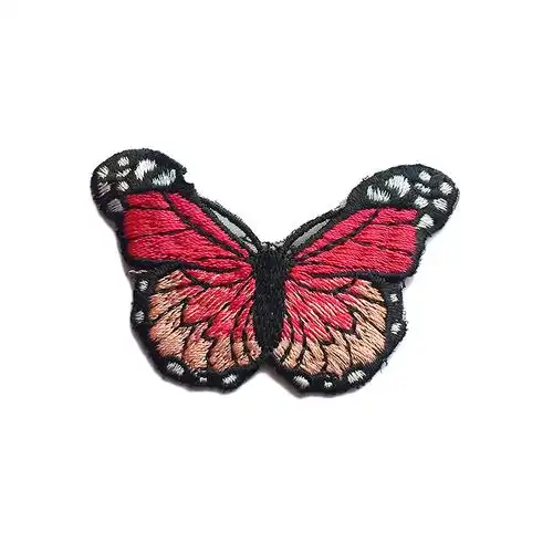 蝴蝶布贴补丁衣服刺绣贴花装饰补衣贴章破洞布贴