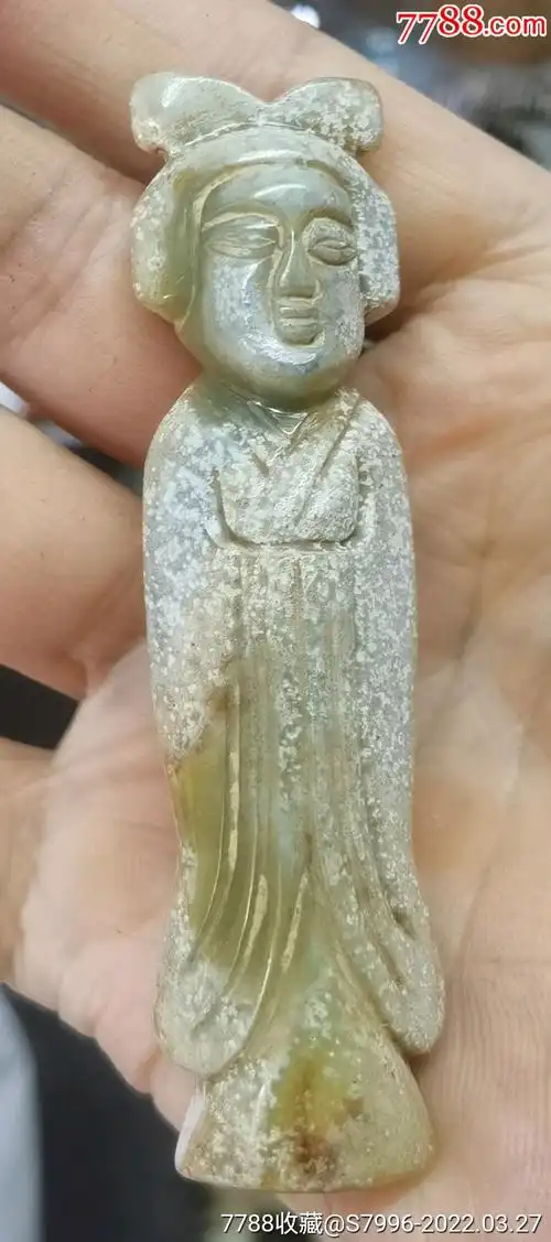 高古玉圆雕玉女_其他玉石/玉器_图片鉴赏_收藏价值_7788青花瓷收藏