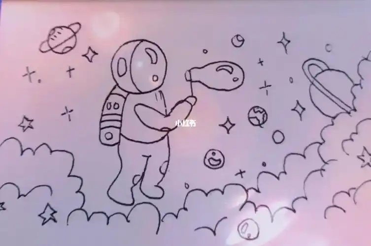 每日学画简笔画灿烂宇宙78