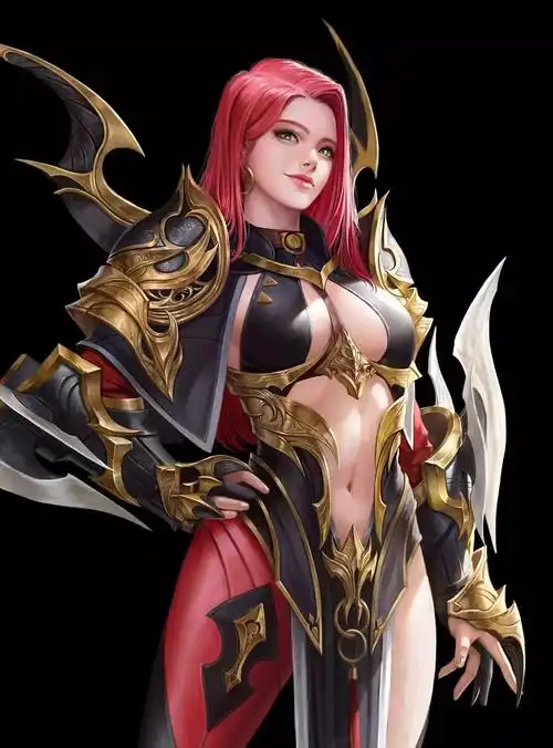 来自韩国概念设计师的女性角色原画