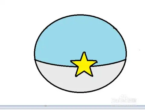 水之精灵球简笔画