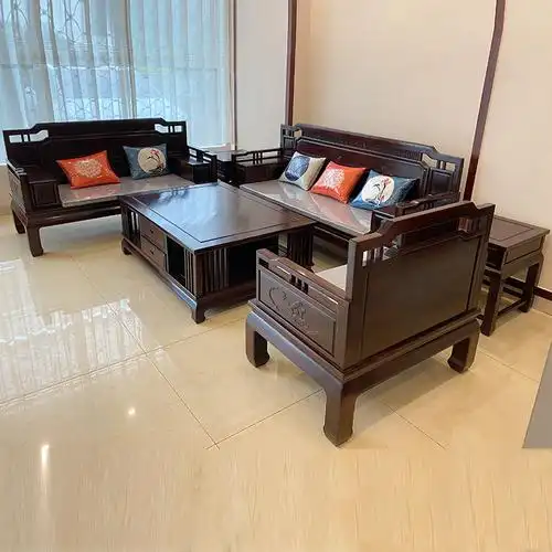 沙发东阳红木家具东非酸枝别墅客厅小户户型新中式实木沙发