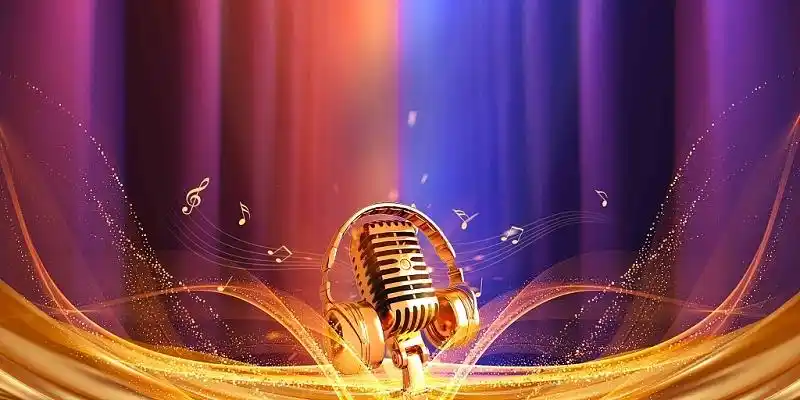 炫彩渐变大气光效音乐节宣传展板背景