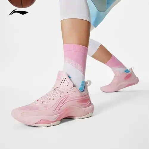 李宁篮球鞋闪凌低帮男鞋2024新款透气清凉支撑稳定回弹运动鞋