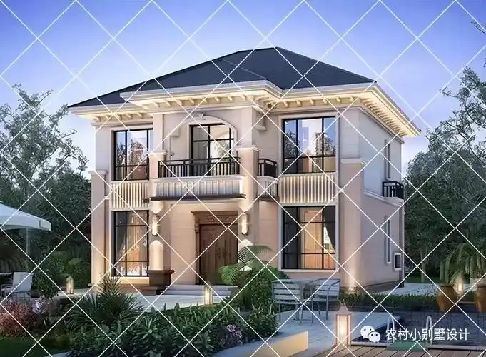 15款90平米的小户型二层别墅建造图纸大全_阳台_枫桥号