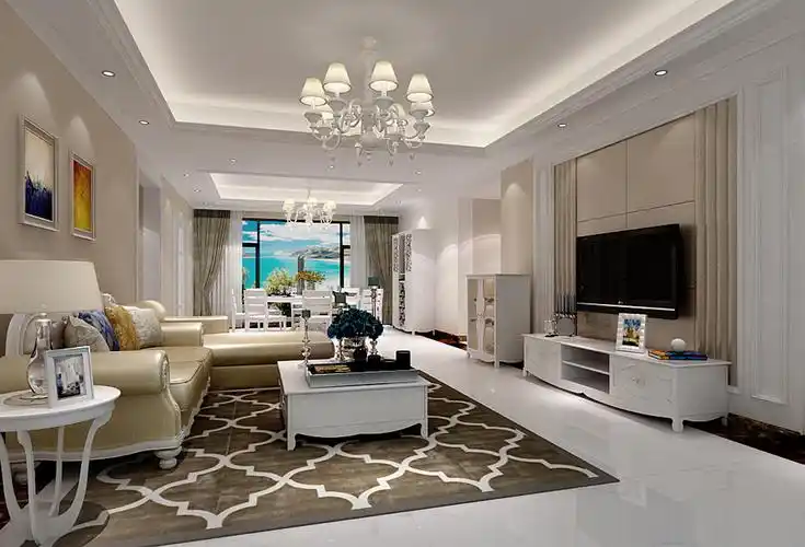 3室2厅2卫130平米欧式简约装修效果图