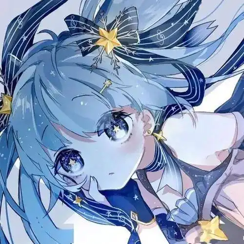 蓝紫色动漫头像