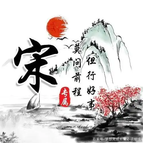 你的微信头像该换了,20张彩色山水中国风姓氏头像,喜欢请带走