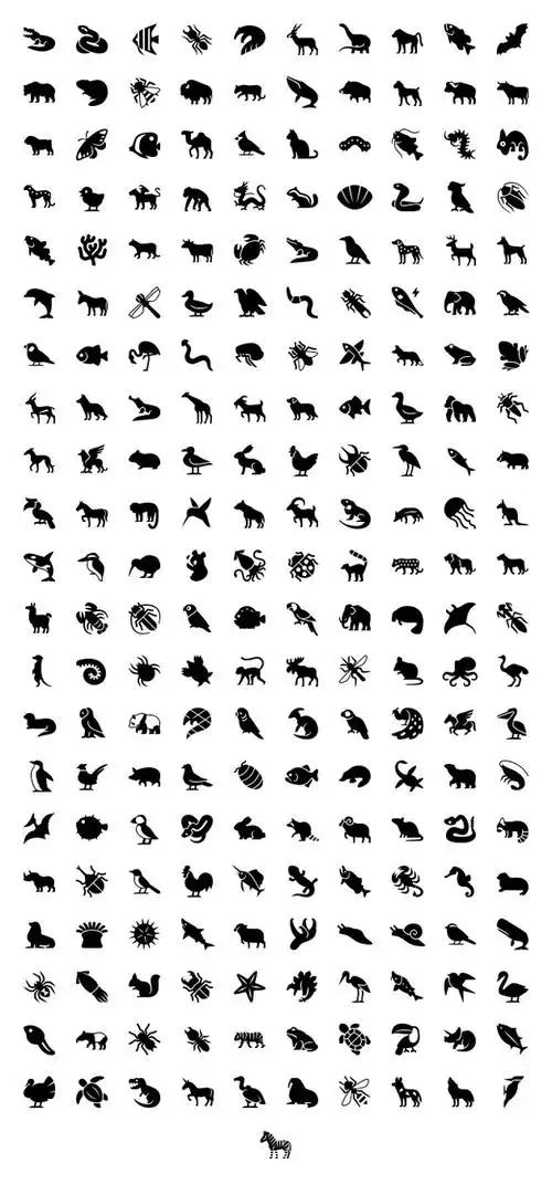 小动物剪影素材5