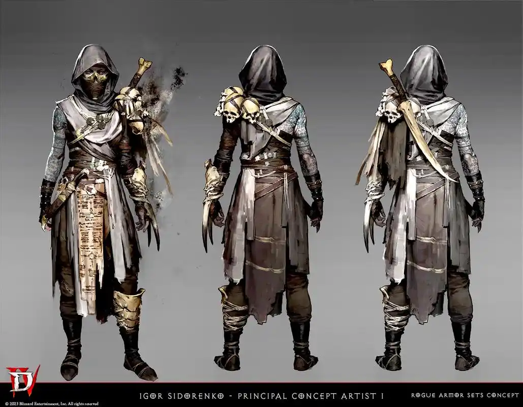 游戏暗黑破坏神4人物设定图稿欣赏